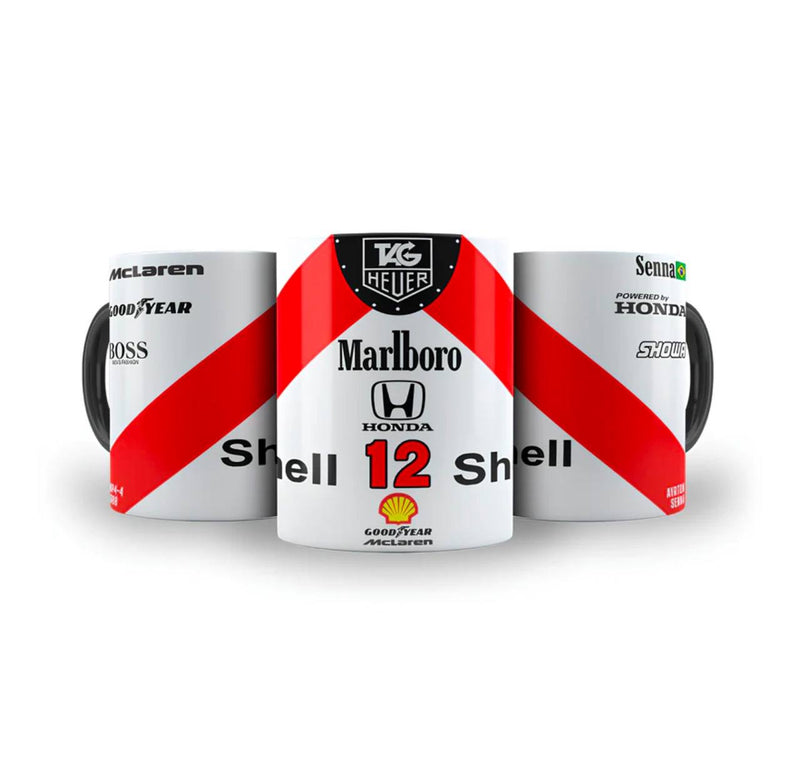 Caneca Personalizada McLaren MP4/4 Ayrton S.