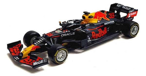 Miniatura F1 Max Verstappen Red Bull Racing Rb16b 2021 1:43 Cor Preto